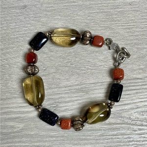 Multi colored beaded bracelet